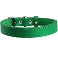 thumbnail image 2 of Genuine Leather Dog Collar Green 4 Sizes (16"-18.5" Neck; 1.2" Wide), 2 of 2