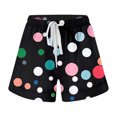 thumbnail image 3 of MKLEKYY Pantalones Cortos Deportivos de Cintura Alta con Cordones y Bolsillos con Estampado Informal para Mujer, 3 of 3