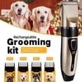 thumbnail image 4 of Electric Dog Clippers, Rechargeable Cordless Low Noise Hair Clipper Set with Accessories for Dogs, Cats, Horses & Other Pets – Professional Pet Grooming Clippers for Thick Coats,Gift,Christmas, 4 of 6