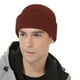 thumbnail image 3 of Gorro de Punto Unisex de Color Liso con Hilo Elástico, Cálido, Suave y Ligero, para Invierno y Primavera, para Hombre y Mujer | Ideal para Actividades Al Aire Libre, Correr, Senderismo, Esquí, Campin, 3 of 3