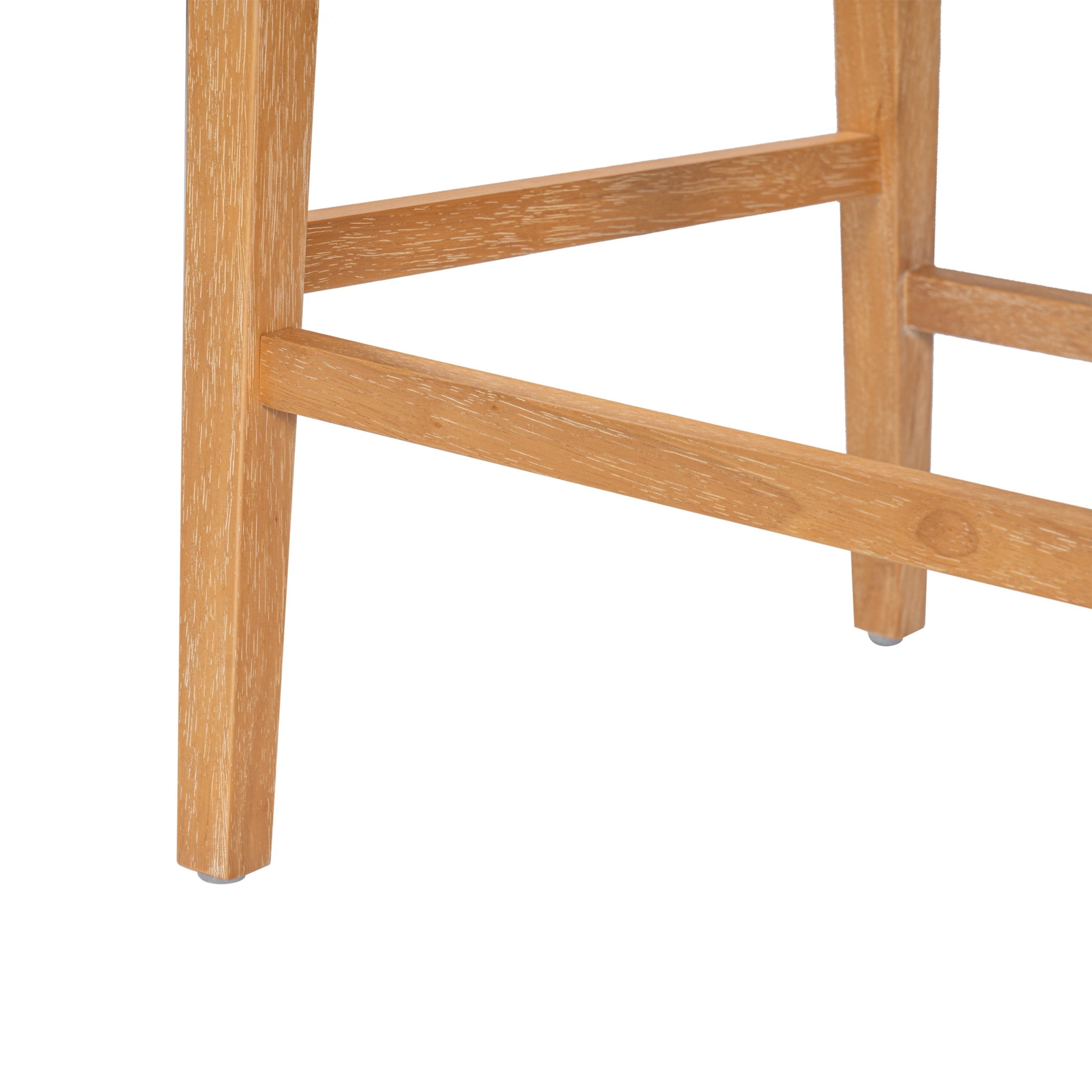 Christopher Knight Home Upholstered Counter Stools, Rope Back, Wood Frame, Beige+Natural, Set of 2