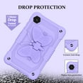 thumbnail image 3 of Compatible with Samsung Galaxy Tab A9 8.7" 2023 SM-X110 / SM-X115, Case for Kids Boy Girl Gift, Cute Butterfly Wings Kickstand Shockproof Heavy Duty Rugged Cover with Shoulder Strap - Purple, 3 of 5