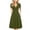 Green summer dresses, variant on SEMPAI Summer Dress for Women Summer Dresses Short Sleeve V-Neck Solid Knee-Length Sundress Summerdresses Casual