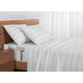 thumbnail image 3 of Mainstays by Becky G. & Alejandra 3-Piece Multicolor Woven Stripe Super Soft Microfiber Bed Sheet Set, Twin-XL, 3 of 10