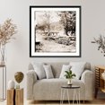 thumbnail image 4 of Historic Framed Print, Petersburg Virginia (vicinity). Mill dam on Appomattox River, 17-7/8" x 21-7/8", 4 of 9