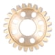 thumbnail image 1 of 14 mm 24 dientes gusano de latón 1,5 módulo rueda de engranaje helicoidal de latón para engranajes impulsores del motor, 1 of 8