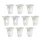 thumbnail image 2 of 10 Unids Hidropónicos Mallas De Malla De Plástico Resistente A La Plantación Hidropónica Cestas Planta Crecer Clon Accesorios(blanco) Redondo 34x17x35mm Baoblaze Canasta de plantación hidropónica, 2 of 8