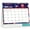 Celebrations, variant on Zoe Deco 18 Month Standing Desk Calendar, Blossoms, 8" x 6", Jul 2025-Dec 2026