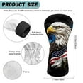 thumbnail image 6 of Yuyamidu Eagle Golf Club Covers Waterproof Golf Head Covers Driver Covers American Flag Fariway Wood Headcover Hybrid Covers Leather Golf Headcover, 6 of 7