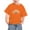 Orange, variant on lulshou Kids T-Shirt Orange Shirt for Kids Unisex Round Neck Cotton Short Sleeve Cotton T-shirt Top Summer Tops Orange