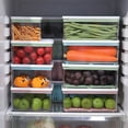 thumbnail image 3 of CNKOO 700ml/1100ml/1500ml/2300ml Storage Box with Lid Large Capacity Plastic Food Grade Visible Food Container Refrigerator Accessories, 3 of 10