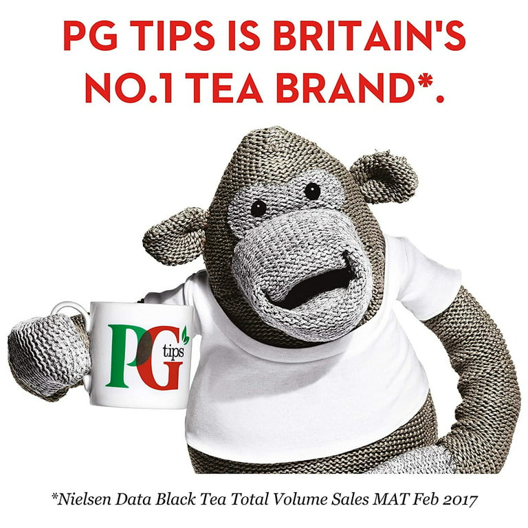PG Tips Original Pyramid Britians No.1 English Black Tea Bags, 240 Count  Box 