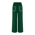 thumbnail image 5 of XFLWAM Womens Barrel Sweatpants Baggy Wide Leg Fall Palazzo Pants Casual Loose Drawstring High Waisted Lounge Trousers with Pockets Green S, 5 of 8