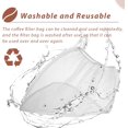 thumbnail image 4 of 2 Pack Cold Brew Coffee Filter Bags for 5 Gallon Brewers, Reusable Strainer Bags, Washable, 4 of 7