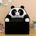 thumbnail image 2 of Funda de sofá plegable con dibujos animados para niños y niñas, con respaldo y sillón panda, 2 of 9