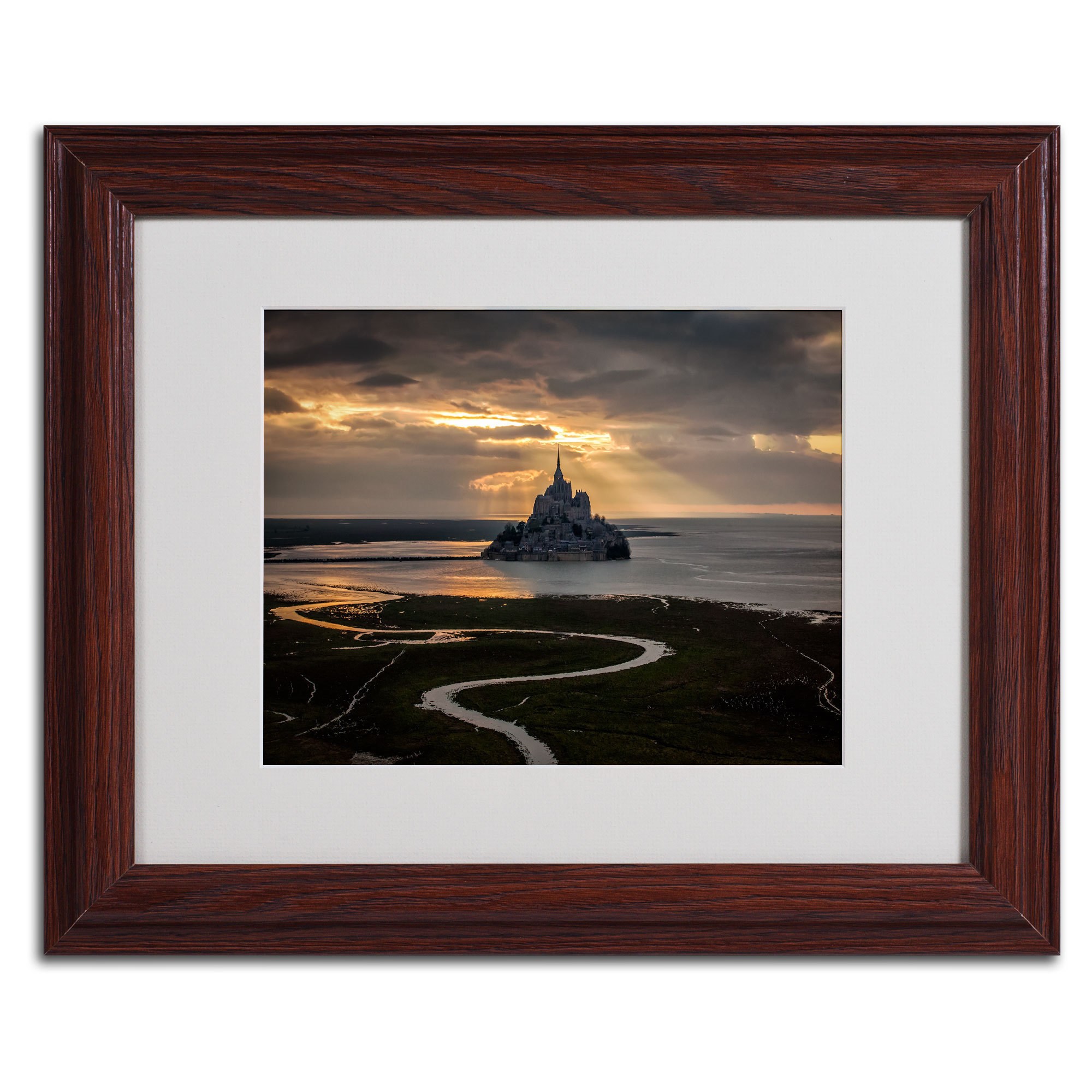 Trademark Fine Art "Welcome to the Hell" Framed Canvas Art by Mathieu Rivrin