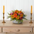 thumbnail image 3 of Nearly Natural 1626 Mixed Floral Artificial Arrangement in Stone Planter, 3 of 3