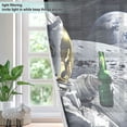 thumbnail image 4 of Yayeee Window Curtains Light Filtering 63"x42" Grommet Panel Pair Home Living Room Decor, Astronaut with Beer, 4 of 7
