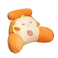 thumbnail image 5 of Waist Rest Cushion Soft Bed Rest Pillow Reading Pillow with Arm Sitting up Chair Back Cushion for Office Home Decoration Teens Gaming Kids L Strawberry, 5 of 8