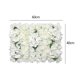 thumbnail image 5 of Panel de flores de rosas Panel de flores artificiales Fondo decorativo de rosas para boda Blanco, 5 of 9