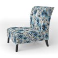 thumbnail image 3 of Designart Chaise d'Appoint Rembourrée "Floral Bleu Océanique" - Fauteuil de Cottage pour Salon, 3 of 7