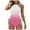 Pink, variant on TTUHYWXI Women's Tankini Sets Two Piece Swimsuit High Neck Halter Mid Rise Adjustable Drawstrings (Red, XXL)