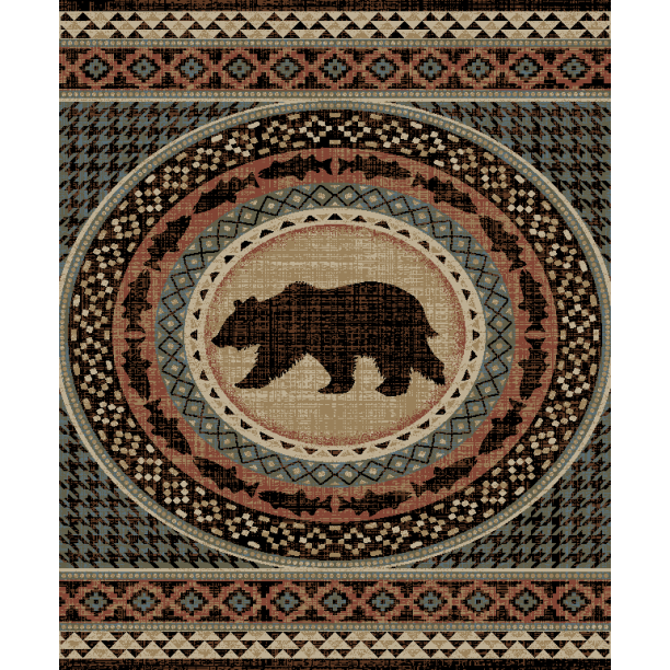 Mayberry Asheville Multi AD8078 Lodge Indoor Area Rug
