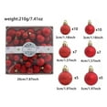 thumbnail image 1 of BotaniNest Clear Glitter Hanging Shatterproof Baubles For Home, 1 of 5