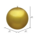 thumbnail image 2 of Vickerman 20" Giant Gold Ornament. It measures 20 inches in diameter and is made with shatterproof plastic which is resistant to Breaking. UV Resistent Coating., 2 of 3