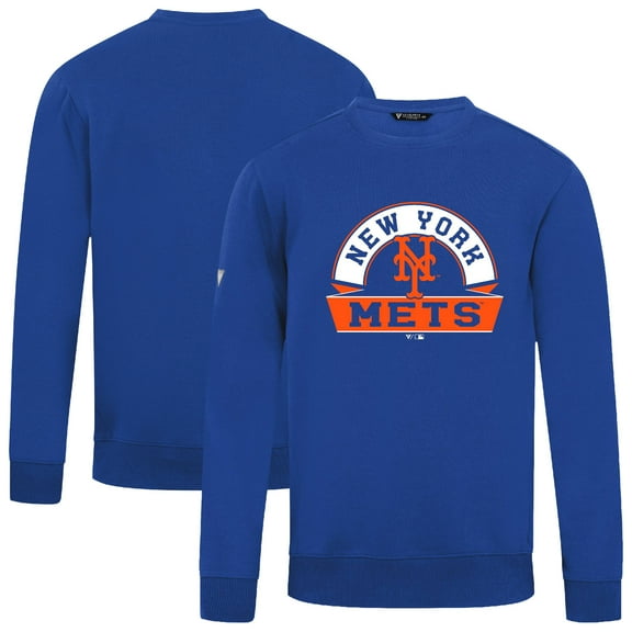Men's Levelwear  Royal New York Mets Zane Banner Arch Sweatshirt