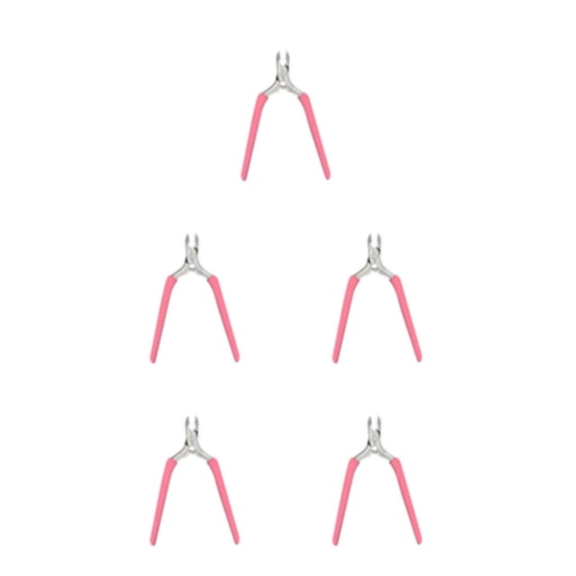 Soidarity Manicura Uña Toenail Cuticle Nipper Tijeras Dead Skin Remover Clippers Tool Silicona Mango Accesorios Rosa Type2 NO2