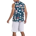thumbnail image 5 of Easygdp Dental Men's Mesh Basketball Jersey Quick Drying Sleeveless Shirts Fitted Muscle Tank Tops Sport Round Neck T-Shirt - Medium, 5 of 9
