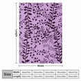 thumbnail image 3 of Bella Swan Lavender Freesia Throw Blanket Retros Bed covers BlanketsThanksgiving Father's Day Children's Day holiday gifts for family and children, 3 of 7
