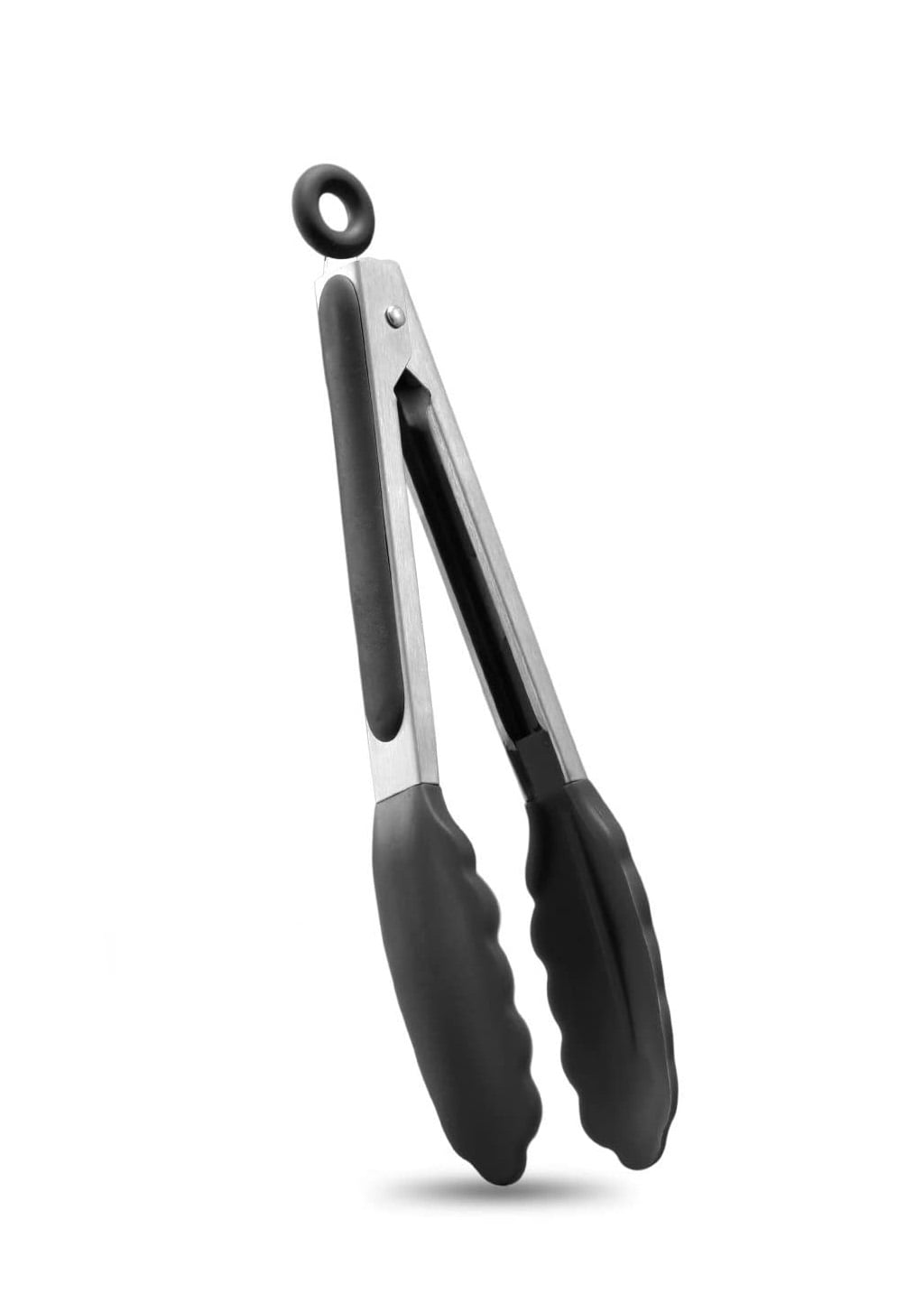 Madison Stainless Steel Silicone Kitchen Tongs For Cooking With Non Slip  Grip, Hanging Ring Easy To Store Kitchen Kit For Making Steaks, Sausages