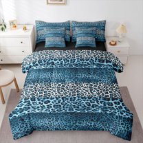 Castle Fairy Wildlife Cheetah Print Twin Bedding Sets,Old Fashion Bedding Comforter Set
