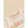 thumbnail image 6 of Suealasg Little Boys Summer Casual Tops Short Sleeve Crewneck Colorful Letter Print Loose Fit T-shirt 1T 2T 3T 4T 5T 6T 7T 8T Kids Child Boys Tee, 6 of 7