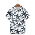 thumbnail image 3 of ZCFZJW Mens Hawaiian Tropical Shirts Regular Fit Casual Summer Short Sleeve Button Down Graphic T-Shirts Trendy Holiday Vacation Beach Tops Multicolor#01 M, 3 of 6