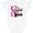 AA-White, variant on Inktastic Breast Cancer Awareness I Support My Auntie with Pink Ribbon Boys or Girls Baby Bodysuit