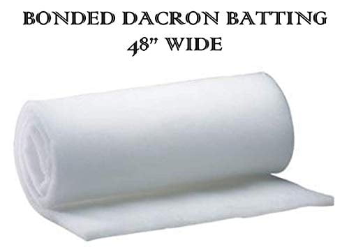 AK-Trading 48 Inch Wide Bonded Dacron Upholstery Grade Polyester Batting (5  Yards) 
