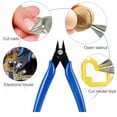 thumbnail image 6 of MORESEC under $5 2Pcs 5 Inch Wire Cutters, 5 Inch Offset Pliers Diagonal Cutting Pliers, Carbon Steel Wire Cutters for Electronics, Precision Side Cutters for Model Making, 6 of 9
