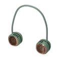 thumbnail image 2 of Ventilador portátil de cuello sin aspas Q40, recargable con manguera flexible ajustable, 4 velocidades, diseño compacto y color verde (batería incluida)., 2 of 7