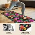 thumbnail image 4 of Pioneer Flower Floral Print Pattern Hot Yoga Mat Towel Non Slip for Hot Yoga - Quick-Drying Yoga Mat Cover with 4 Corner Pockets with Travel Bag - Hot Yoga Towel Non Slip 74"x26", 4 of 6