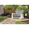 thumbnail image 1 of Suncast Adirondack Glider, Resin Outdoor Patio Seating – Dove Gray, 1 of 4