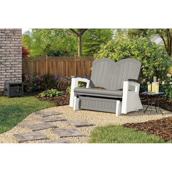 Suncast - Adirondack Glider - Dove Gray
