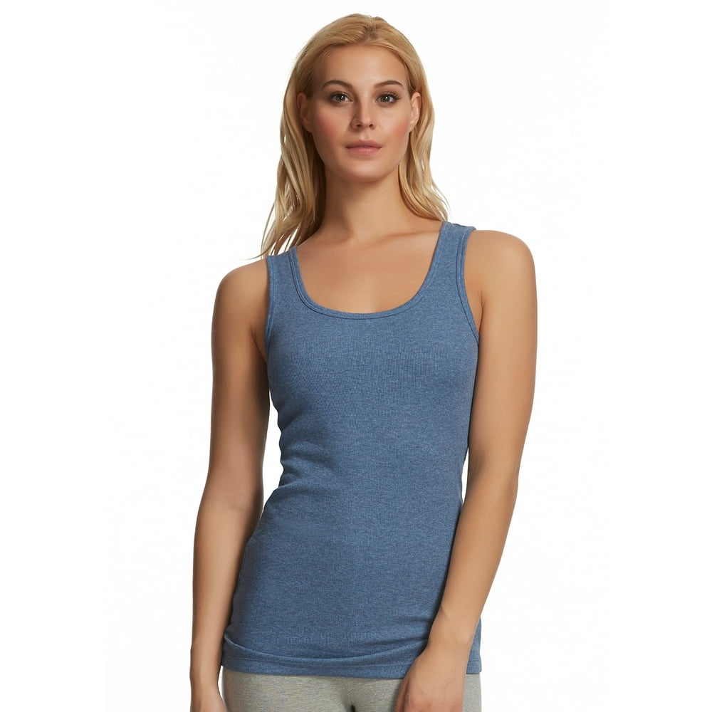 Felina - Felina Cotton Ribbed Tank Top - Class Tank Top for Women ...