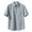 Grey, variant on MIXUE Mens Casual Button Down Shirts Solid Color Lapel Short Sleeve Slim Fit Casual Sports Shirt Tops Streetwear,White,XL