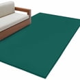 thumbnail image 2 of Dark Green Area Rugs 2.7x5 for Living Room, Farmhouse Solid Green Color Modern Art Non Slip Washable Rug Runner, Low Pile Indoor Floor Carpet Mat Bathroom Rugs for Bedroom, Kids Room, 2 of 9