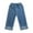 Blue-A, variant on Otqutp Little Girls Floral Embroidery Pattern Solid Spring Summer Fashion Casual Girls Joggers Jeans Clothes for Children 1-10 Years(Light Blue-B,18-24 Months)
