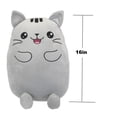 thumbnail image 2 of Kid Connection 16''H peluche chat gris clair, 2 of 4