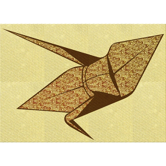 Ahgly Company Machine Washable Indoor Rectangle Transitional Cinnamon Brown Area Rugs, 5' x 8'